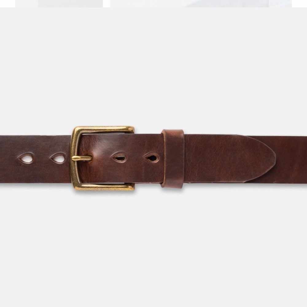 Ashland Horween Real Brown Leather Belt OS - Picture 13 of 13